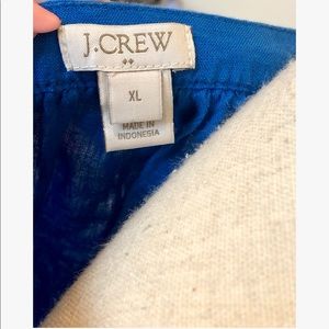 J. Crew Dresses - J. Crew Blue Linen Shift Dress Embroidered Flowers J. Crew Dresses - J. Crew Blue Linen Shift Dress Embroidered Flowers